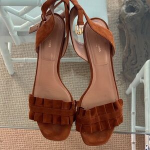 Michael Kors Women's Tan Suede Sandals